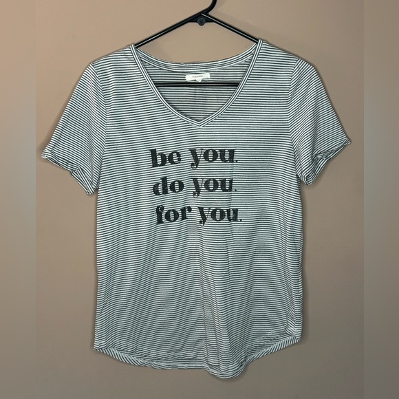 Maurices Striped V-Neck T-Shirt - Picture 1 of 5